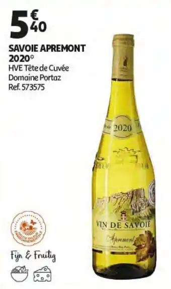 Savoie Apremont 2020