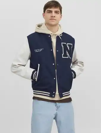 Bol.com JACK&JONES JORCOLLEGE WOOL BLEND BOMBER NOOS Heren Jas - Maat M aanbieding