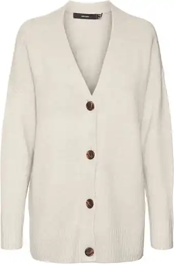 Bol.com VERO MODA VMLEFILE LS OVERSIZE BOXY CARDIGAN NOOS Dames Vest - Maat M aanbieding