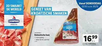 Lidl Dalmatische Ham 1kg aanbieding