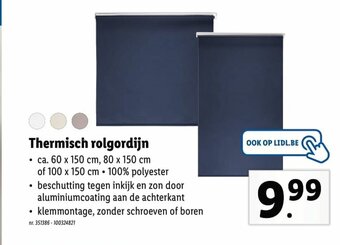 Lidl Thermisch Rolgordijn aanbieding