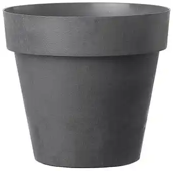 Pot de fleur Deroma Like plastique anthracite Ø15cm