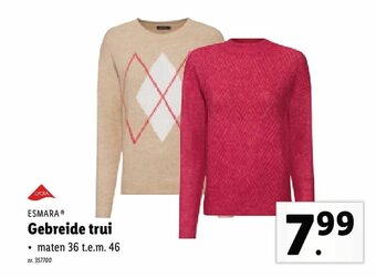 Lidl Gebreide Trui aanbieding