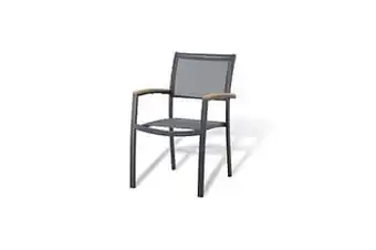 Brico Chaise de Jardin empilable Central Park Analee gris foné aanbieding