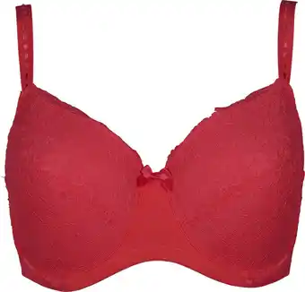 Bol.com After Eden D-cup & up RECYCLED BH - Rood - Maat 90F aanbieding