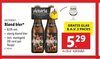 Lidl Blond Bier 4 x 33cl aanbieding