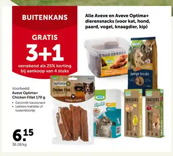 AVEVE Alle Aveve en Aveve Optima + Dierensnacks ( voor Kat, Hond, Paard, Vogel, Knaagdier, Kip) aanbieding