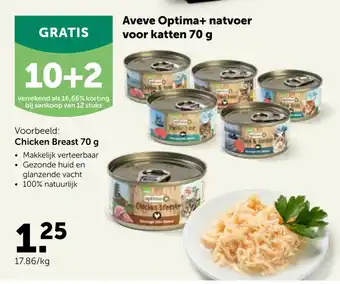 AVEVE Optima+Natvoer Voor Katten 70g aanbieding