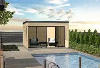 Brico Abri de jardin Weka Cubilis GR2 380x480cm aanbieding