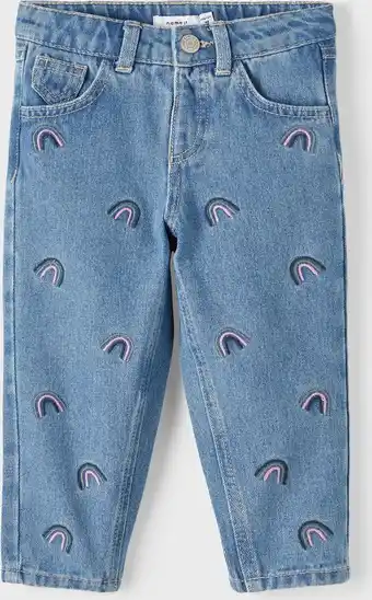 Bol.com NAME IT NMFBELLA MOM JEANS 1250-TE NOOS Meisjes Jeans - Maat 110 aanbieding