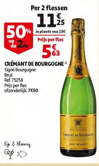 Auchan Cremant De Bourgogne aanbieding