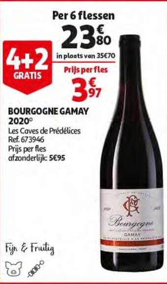Auchan Bourgogne Gamay 2020 aanbieding