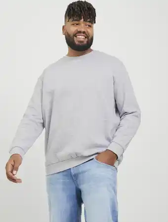 Bol.com JACK&JONES PLUS JJEBRADLEY SWEAT CREW NOOS PLS Heren Trui - Maat EU2XL US1L aanbieding
