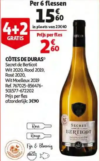 Auchan Cotes De Duras aanbieding