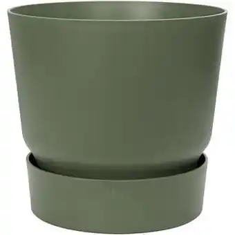 Pot Elho Greenville rond 30cm vert feuille