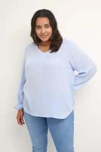 Bol.com Kaffe Curve KCami LS Blouse Dames Blouse - Maat 44 aanbieding