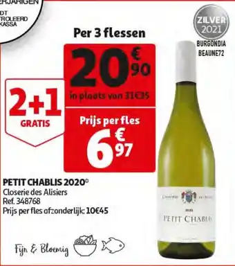 Auchan Petit Chablis 2020 aanbieding