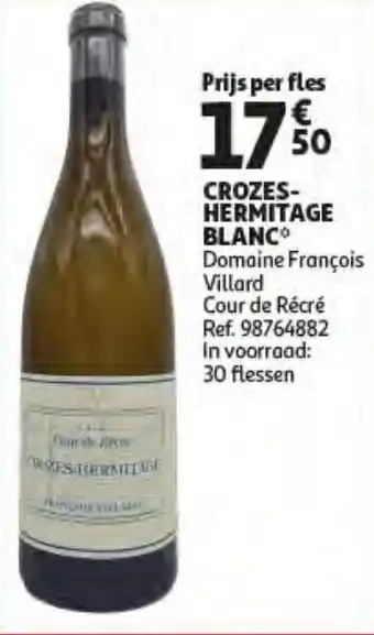 Auchan Crozes Hermitage Blanc aanbieding