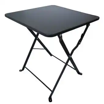 Brico Table d’appoint de jardin Central Park Mini Stacy noir acier 40x40cm aanbieding