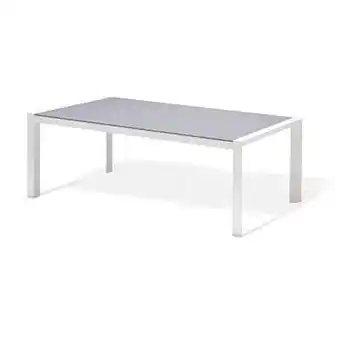 Brico Table de jardin Central Park Anzio gris aluminium 202x100cm aanbieding
