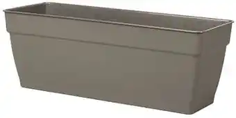 Brico Jardinière Deroma Ninfea taupe à réserve d’eau 50cm aanbieding