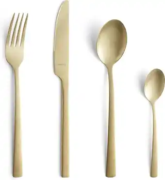 Bol.com Amefa Manille Stonewash bestekset -16 delig - Champagne - 4 persoons aanbieding