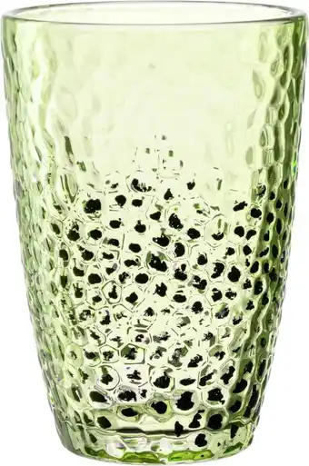 Bol.com Longdrinkglas 340ml groen MATERA - set van 4 aanbieding