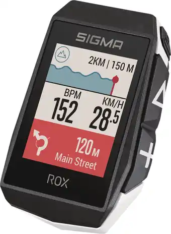 Bol.com GPS Fietscomputer Sigma ROX 11.1 EVO GPS HR set met korte Butler stuurhouder - wit aanbieding