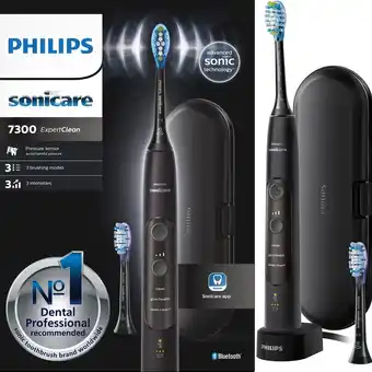 Bol.com Philips Sonicare - ExpertClean 7300 - HX9601/02 - Elektrische sonische tandenborstel met app aanbieding