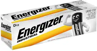 Bol.com Energizer LR20 Industrial - alkaline batterij - 12 stuks aanbieding
