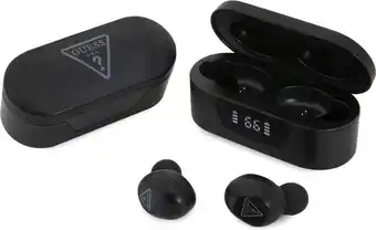 Bol.com Guess True Wireless Universele Bluetooth In-Ear Oordopjes - Zwart aanbieding