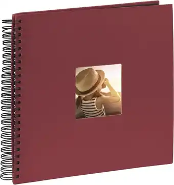 Bol.com Hama Fine Art spiraal bordeaux 36x32 50 zwarte pagina's 090144 aanbieding
