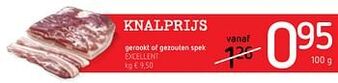 Spar Colruyt Gerookt of gezouten spek excellent aanbieding