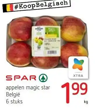 Spar Colruyt Appelen magic star belgië aanbieding