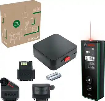 Bol.com Bosch Zamo Set - Laserafstandmeter - Inclusief lint-, wiel- en lijnadapter - Batterijen aanbieding