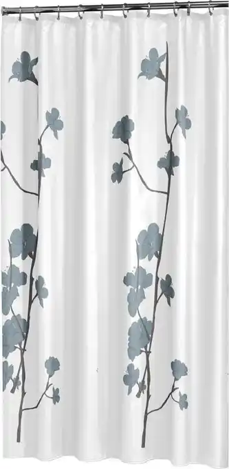 Bol.com Sealskin Orchid - Douchegordijn - 180x200 cm - Polyester - Blauw aanbieding