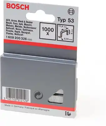 Bol.com Bosch - Niet met fijne draad type 53 - 11,4 x 0,74 x 6 mm aanbieding