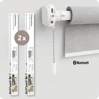 Bol.com MotionBlinds Upgrade Kit - Slimme Rolgordijnen - Elektrisch Rolgordijn - Automatisch rolgordijn - Retrofit - Bluetooth - 2 Pa aanbieding