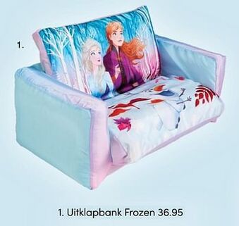 Baby & Tiener Uitklapbank Frozen aanbieding