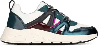 Bol.com POSH by Poelman CAROCEL Dames Sneakers - Groen met combinatie - Maat 40 aanbieding