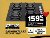 Electro Depot VALBERG GASKOOKPLAAT GGH 4 IC VET aanbieding