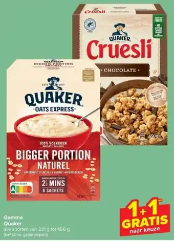 Carrefour Gamma Quaker aanbieding