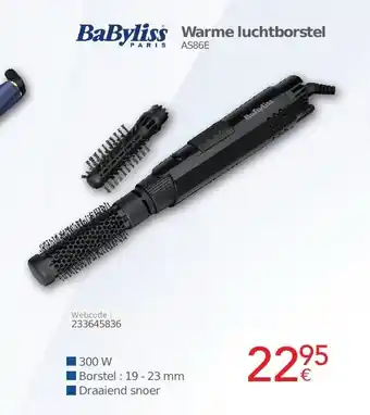 Eldi BaByliss Warme luchtborstel 300W aanbieding