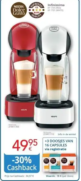 Eldi NESCAFÉ Dolce Gusto Infinissima aanbieding