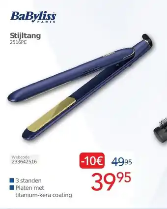 Eldi BaByliss Stijltang aanbieding