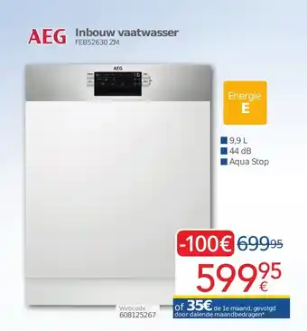 AEG Inbouw vaatwasser 9,9L