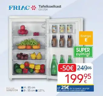 Eldi FRIAC Tafelkoelkast aanbieding