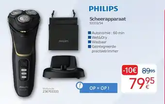 Eldi PHILIPS Scheerapparaat S3333/54 aanbieding