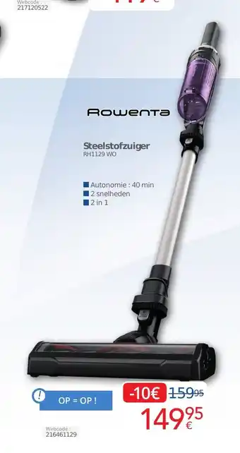 Eldi Rowenta Steelstofzuiger aanbieding