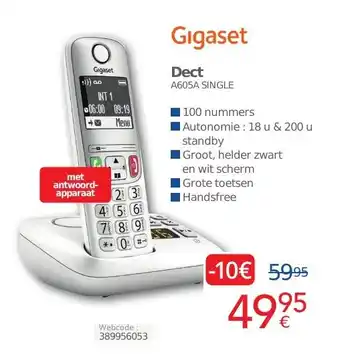 Eldi Gigaset Dect aanbieding